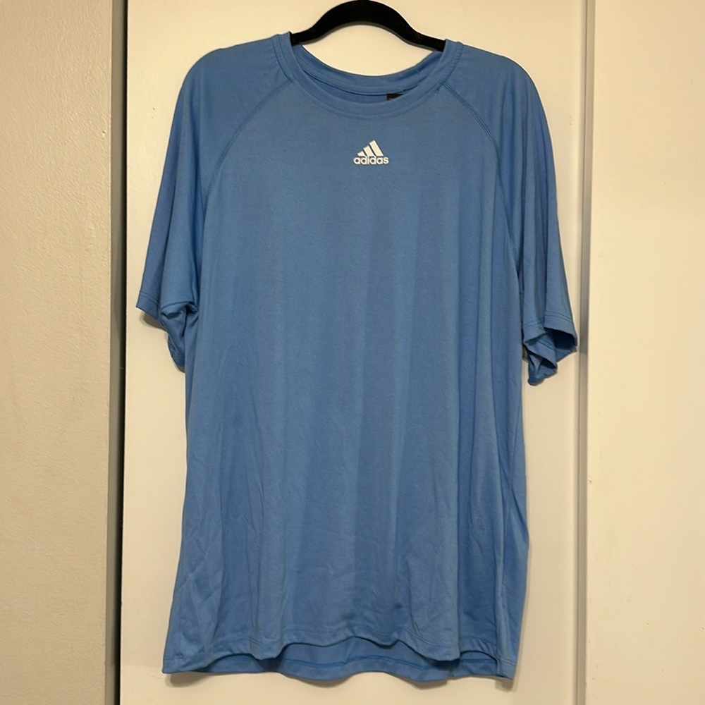 Men’s Adidas Climalite Tee in Light Blue